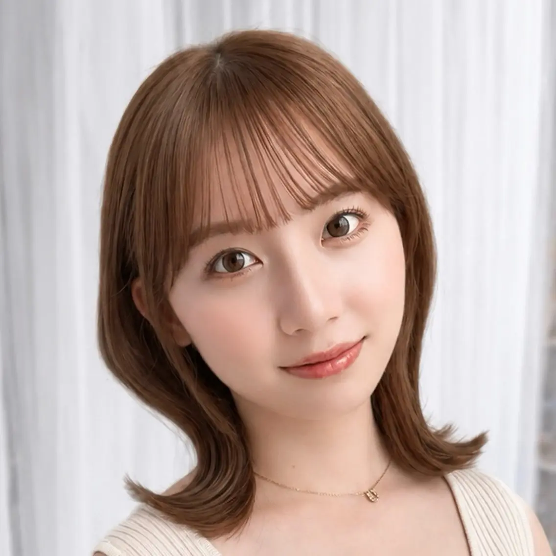 ミディアム yuna  💕ボブ ・透明感カラー💕のヘアスタイル