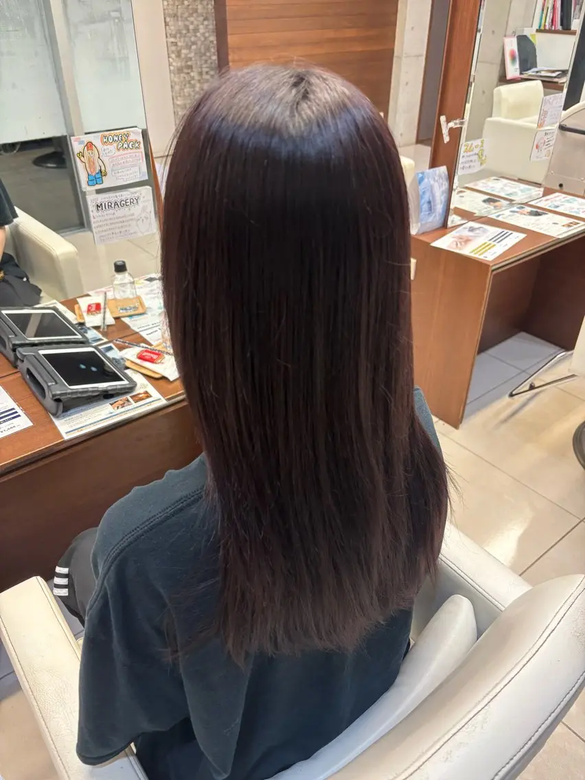 ロング カラー ラベンダーカラー ヘアカラー ヘッドスパ 髙橋 美璃亜のヘアスタイル