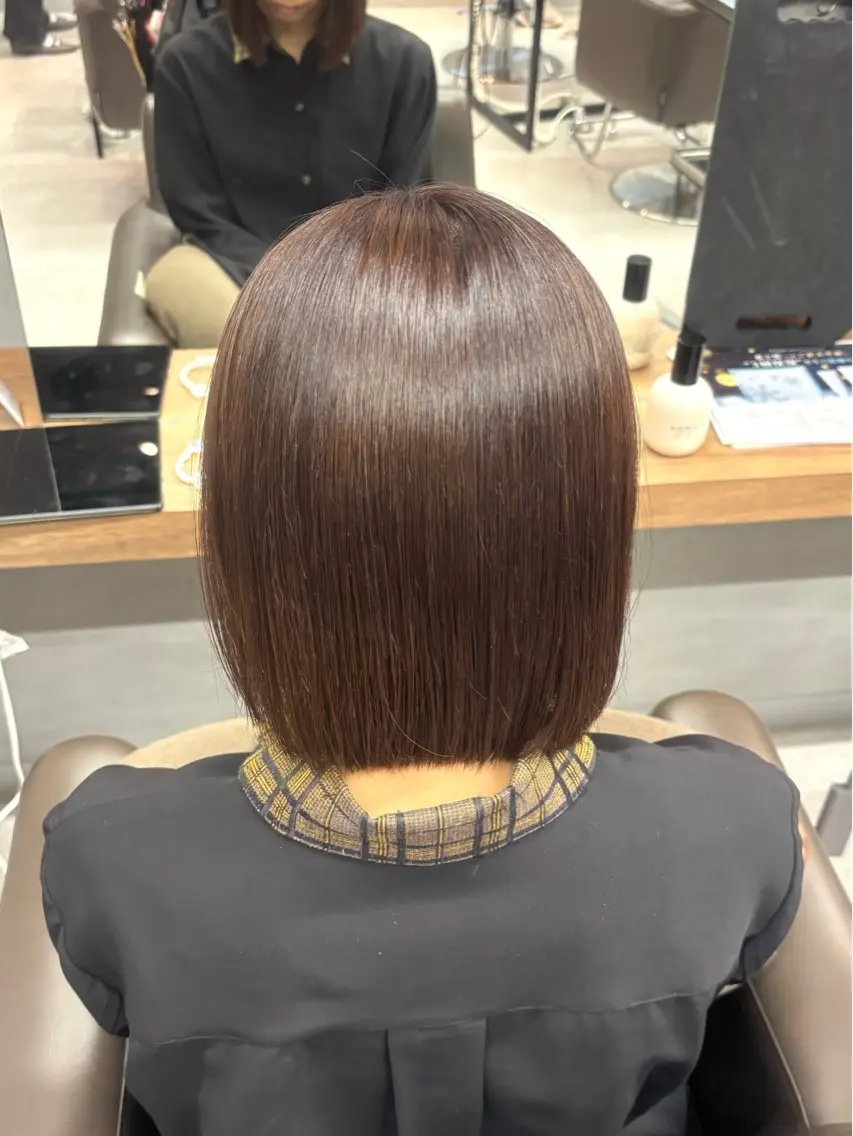 ショート カラー ブラウンカラー ヘアカラー 🤍艶モテカラー♡ ブラウン🤍Rimiのヘアスタイル