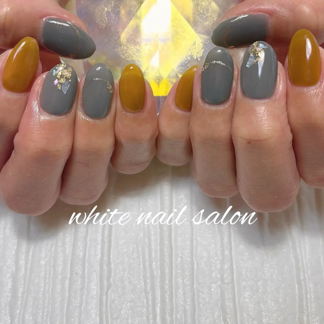 ネイル フットネイル ラメ(グリッター) ハンドネイル white nail salonのネイルデザイン