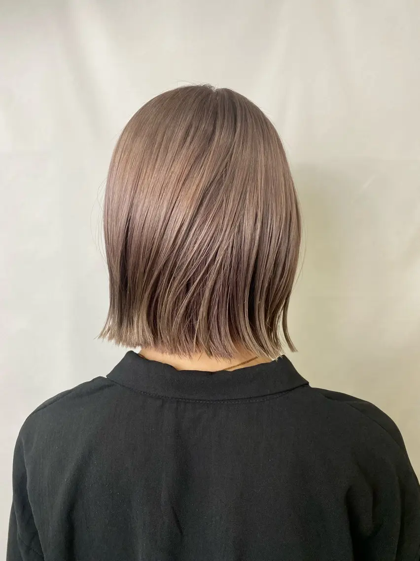 ショート カラー ブリーチ ダブルカラー カット ヘアカラー トリートメント 鹿児島 聖来のヘアスタイル