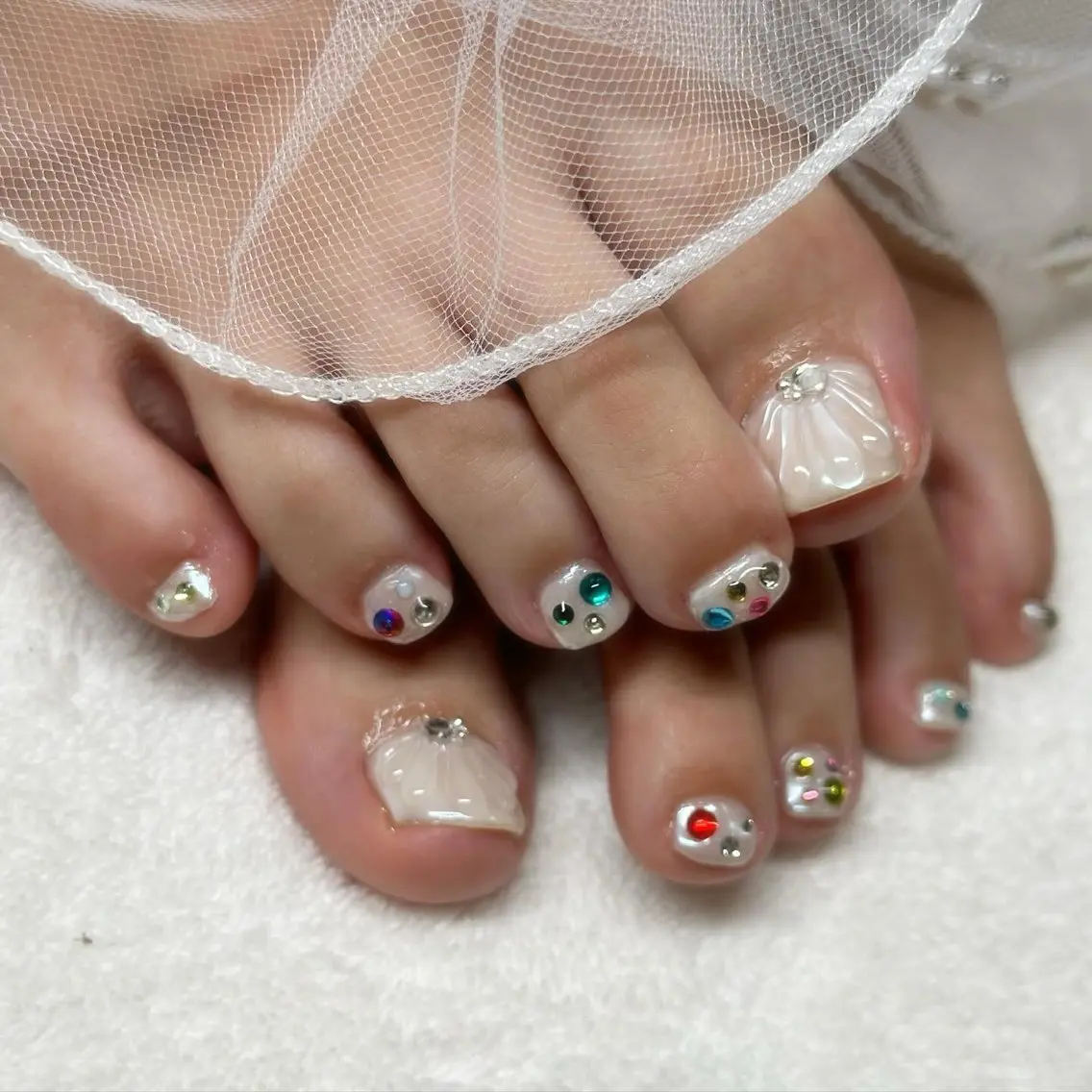 ネイル フットネイル フットネイル ri.em.da mariのネイルデザイン