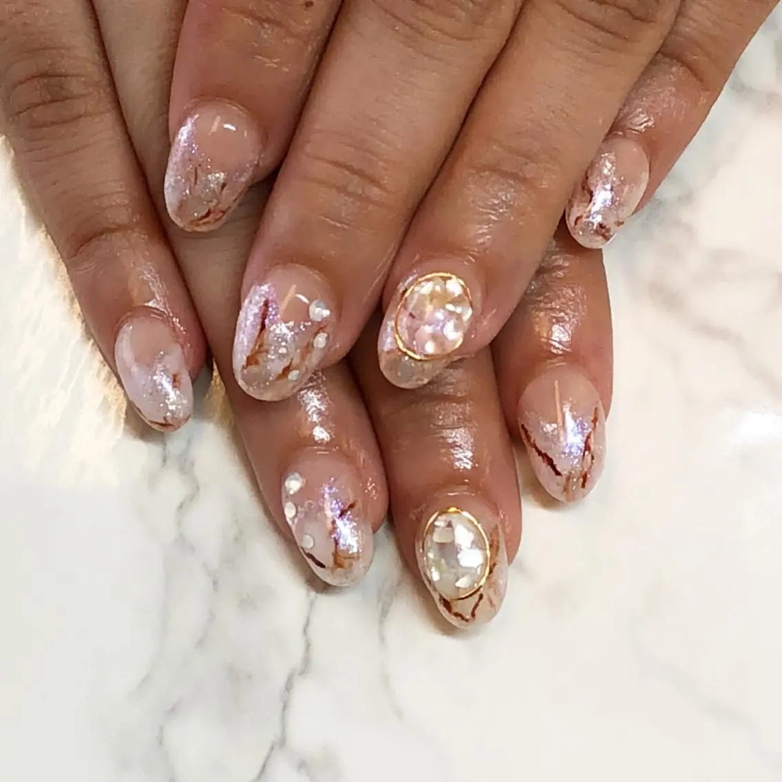 ネイル ニュアンスネイル スカルプネイル KIREIE NAILSのネイルデザイン