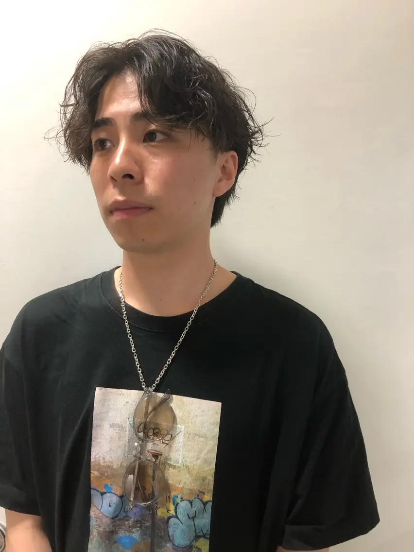 パーマ ヘアアレンジ メンズ カット パーマ トリートメント ヘアセット メンズ特化✂️栗原 侑也のヘアスタイル