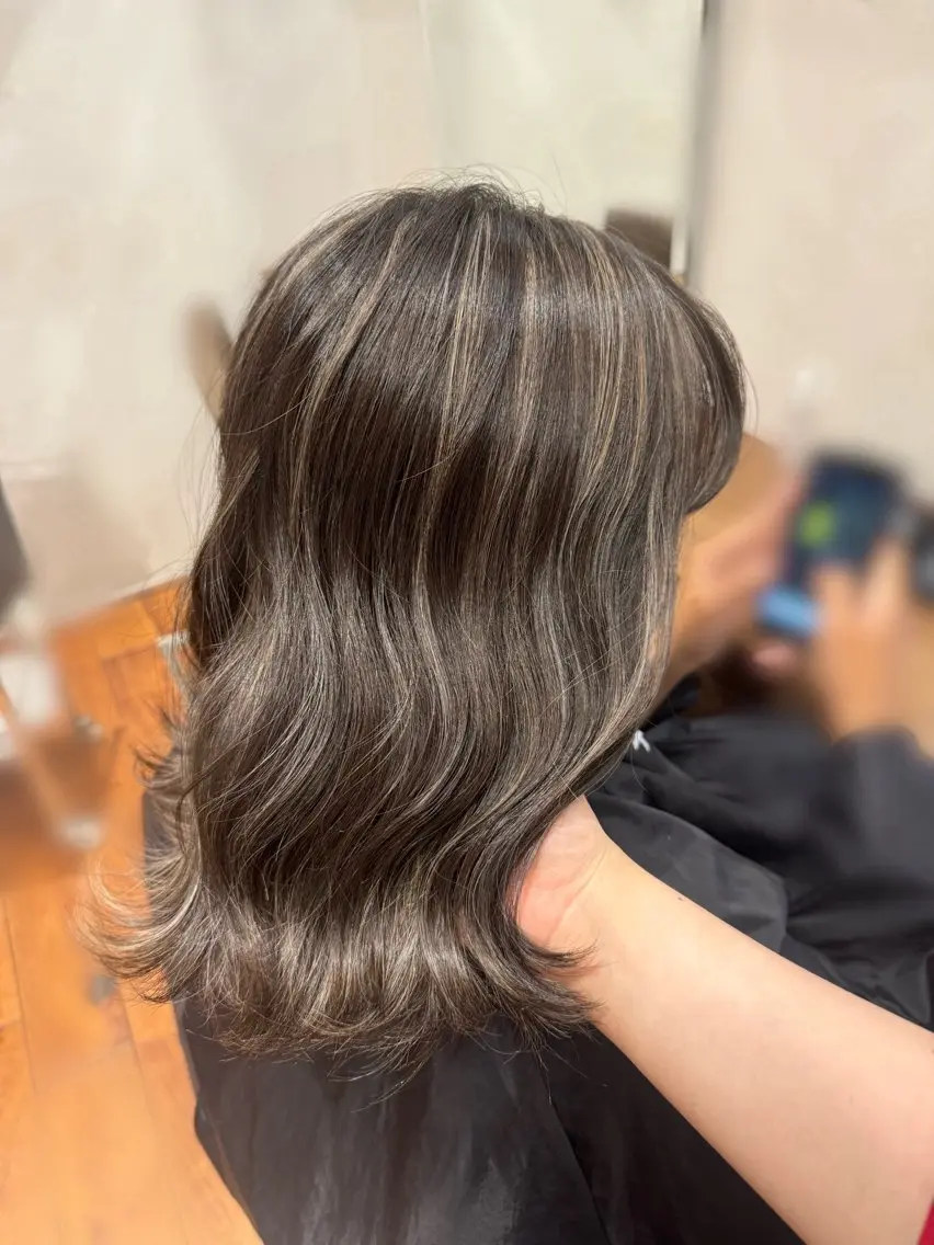 ミディアム カラー 艶カラー/ヘアセット 着付け ふうか 渋谷のヘアスタイル