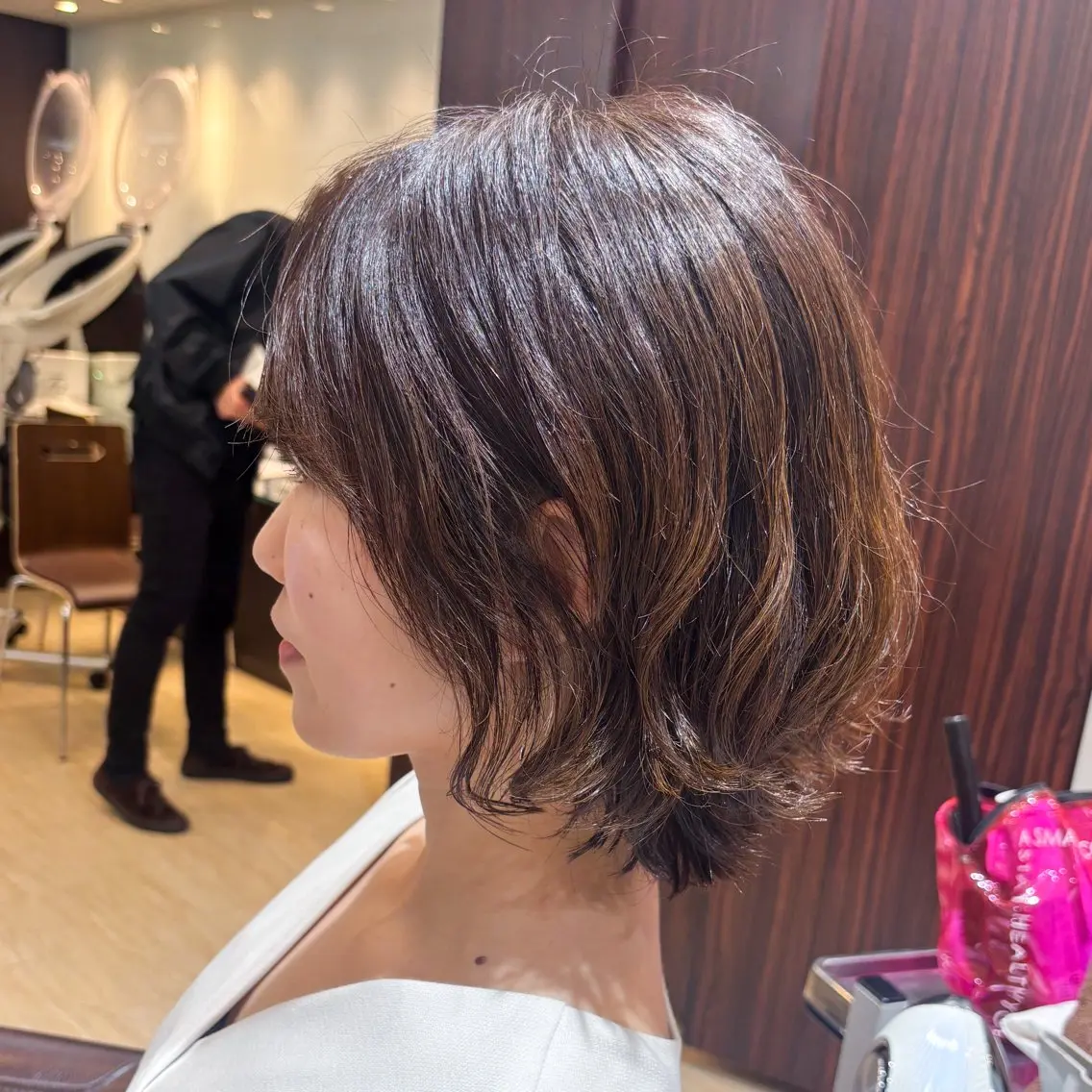 ショート パーマ くせ毛 伊藤 未来のヘアスタイル