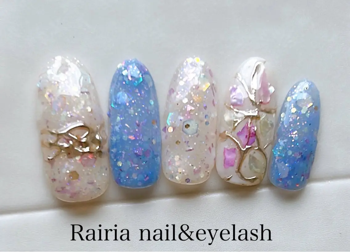 ネイル アートネイル ジェルネイル 持ち込み ニュアンスネイル パラジェル Rairia nail本八幡店のネイルデザイン