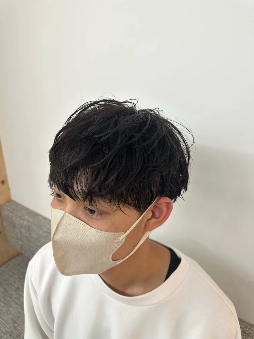 ショート メンズ 縮毛矯正 中村 虎のヘアスタイル