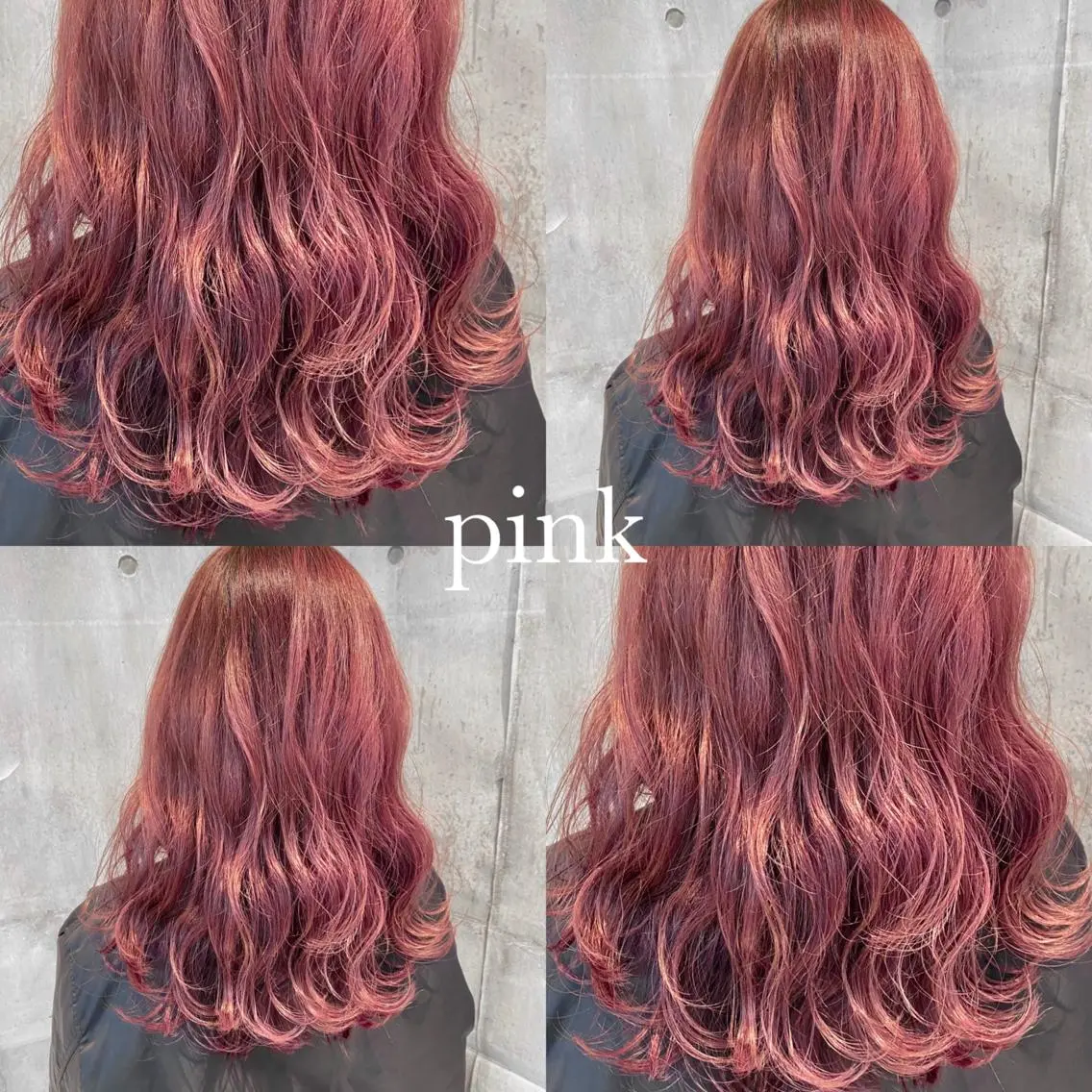 ミディアム カラー ブリーチ ウルフカット ハッシュカット/七海のヘアスタイル
