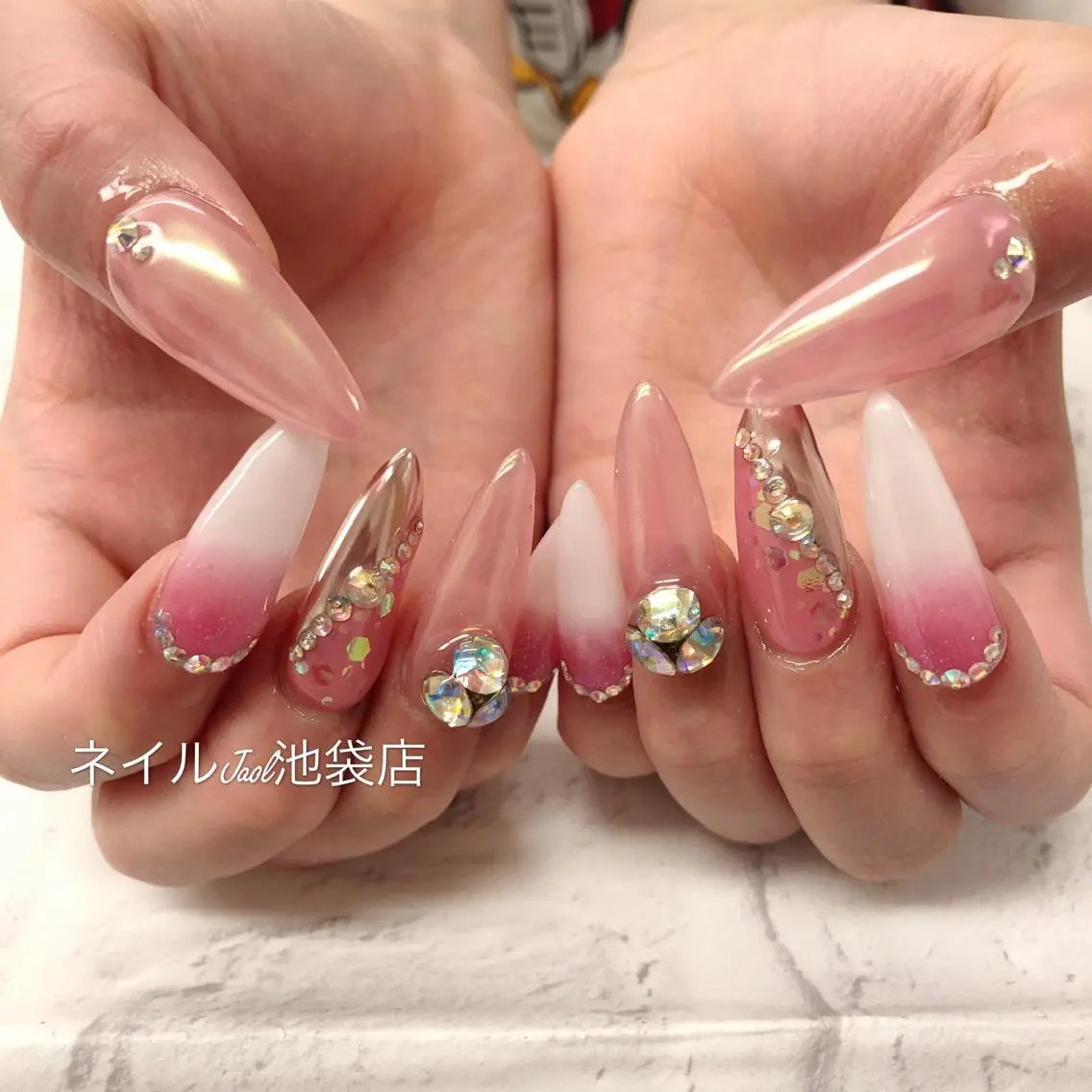 ロング ネイルJaol 池袋のネイルデザイン