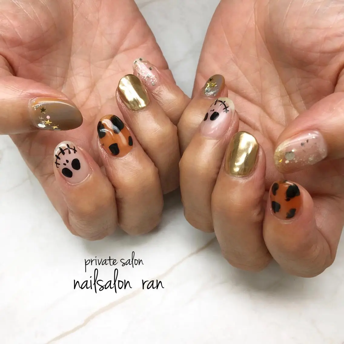 ネイル アートネイル クリアネイル 持ち込み nailsalon ranのネイルデザイン