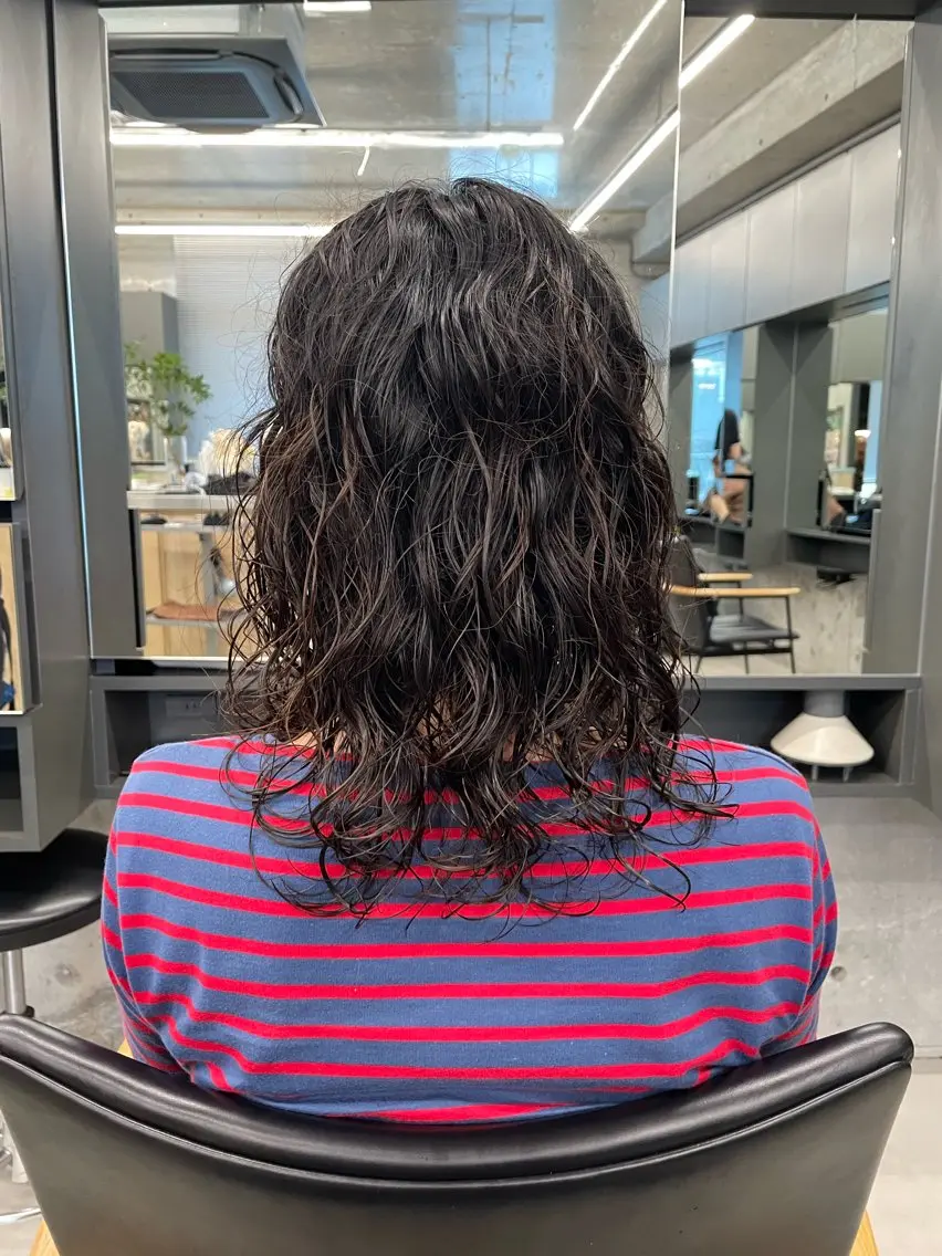 ミディアム パーマ ミディアムパーマ カット パーマ トリートメント 前田ジュン /ショート/似合わせのヘアスタイル