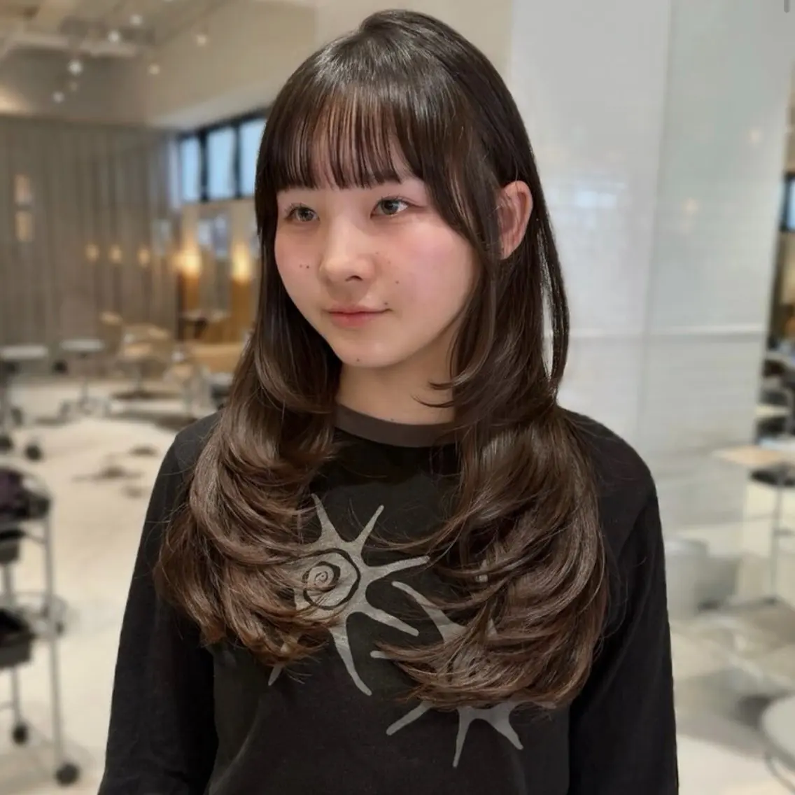 ロング 顔周りカット カット ♡ KANON ♡のヘアスタイル