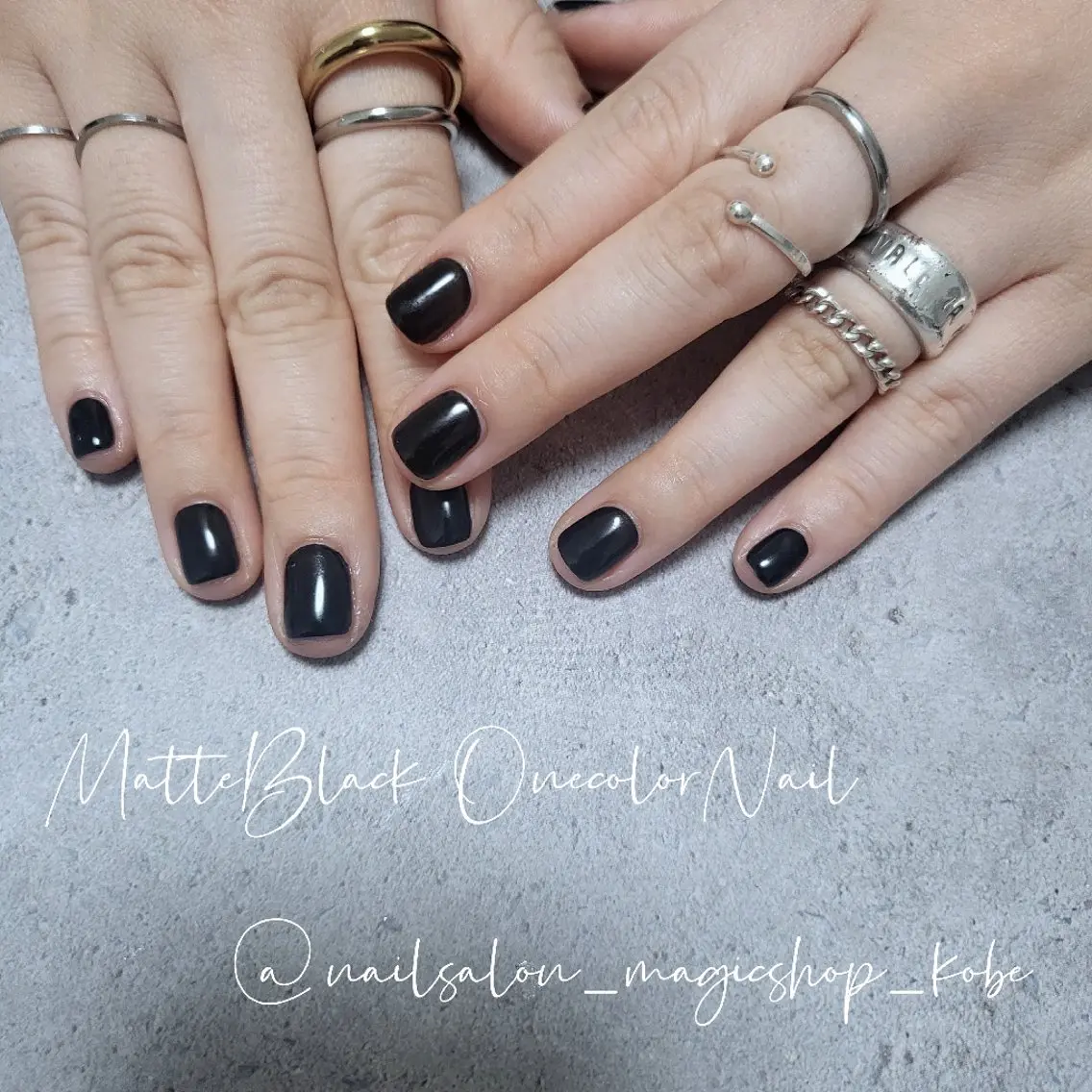 ネイル ジェルネイル ワンカラーネイル ショートネイル ソフトジェル スクエアネイル ハンドネイル Nailsalon MagicShopのネイルデザイン