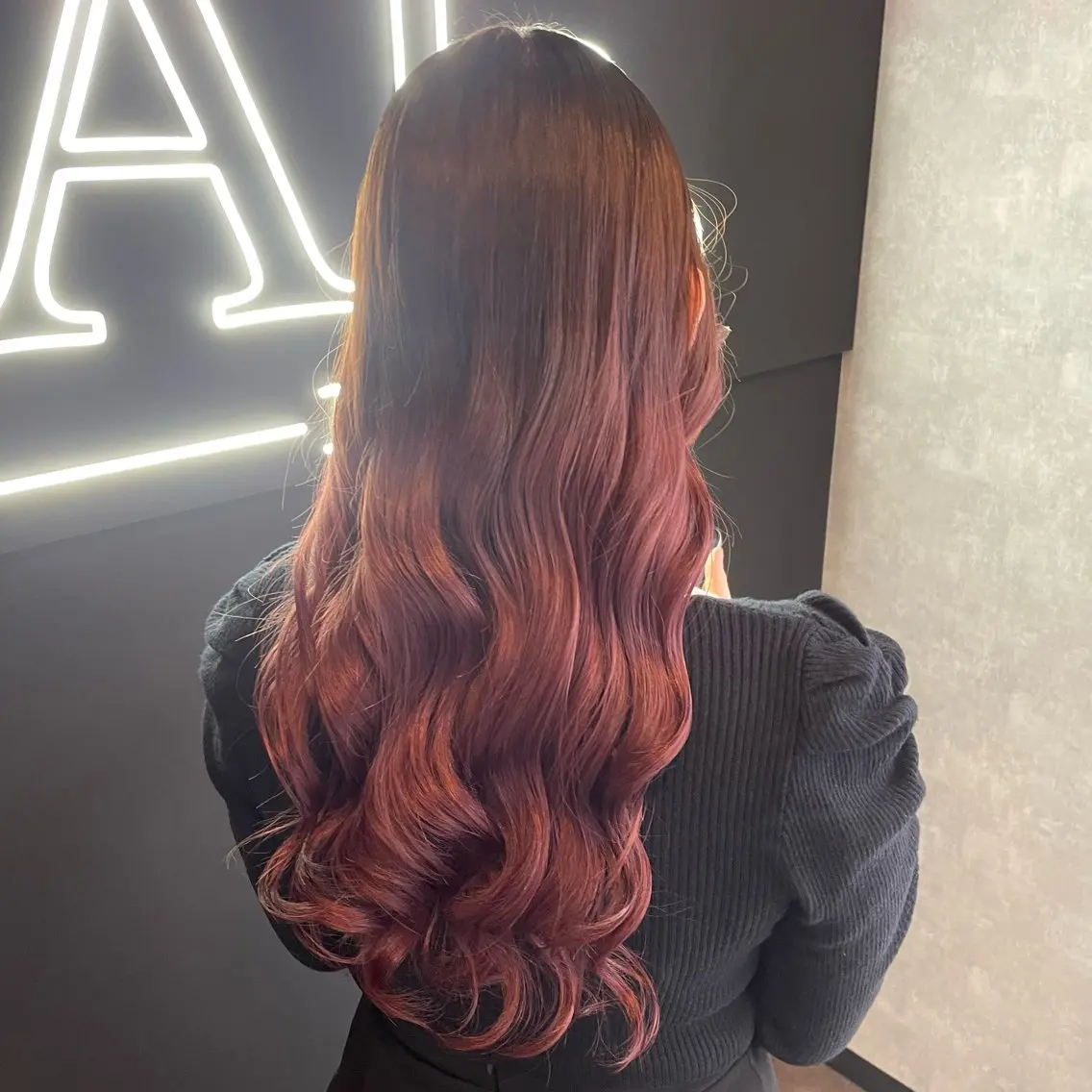 ロング カラー ピンクカラー ヘアカラー  ︎︎ 寧音のヘアスタイル