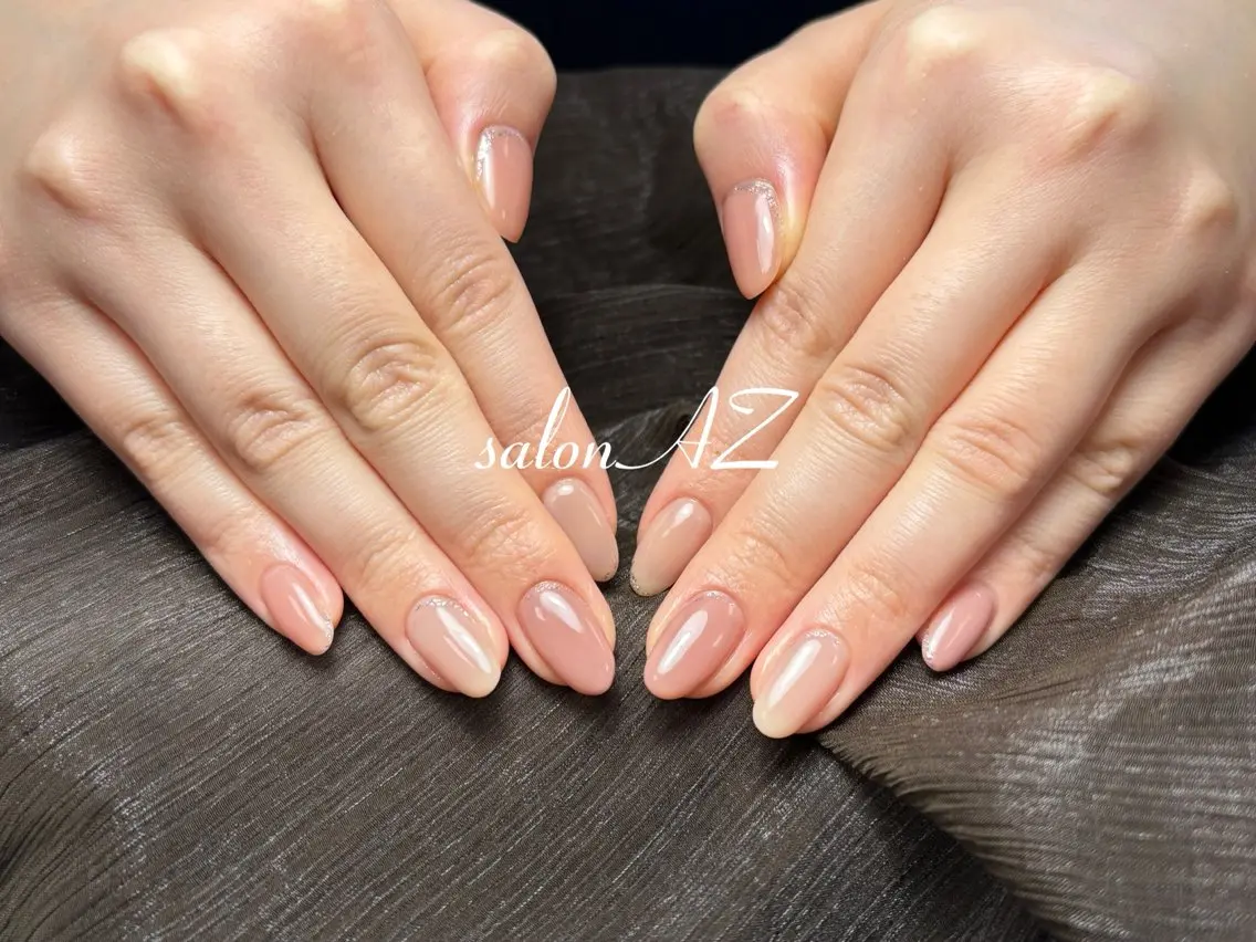 ネイル 長さ出し フットネイル フレンチネイル マグネットネイル ニュアンスネイル ハンドネイル salon AZのネイルデザイン