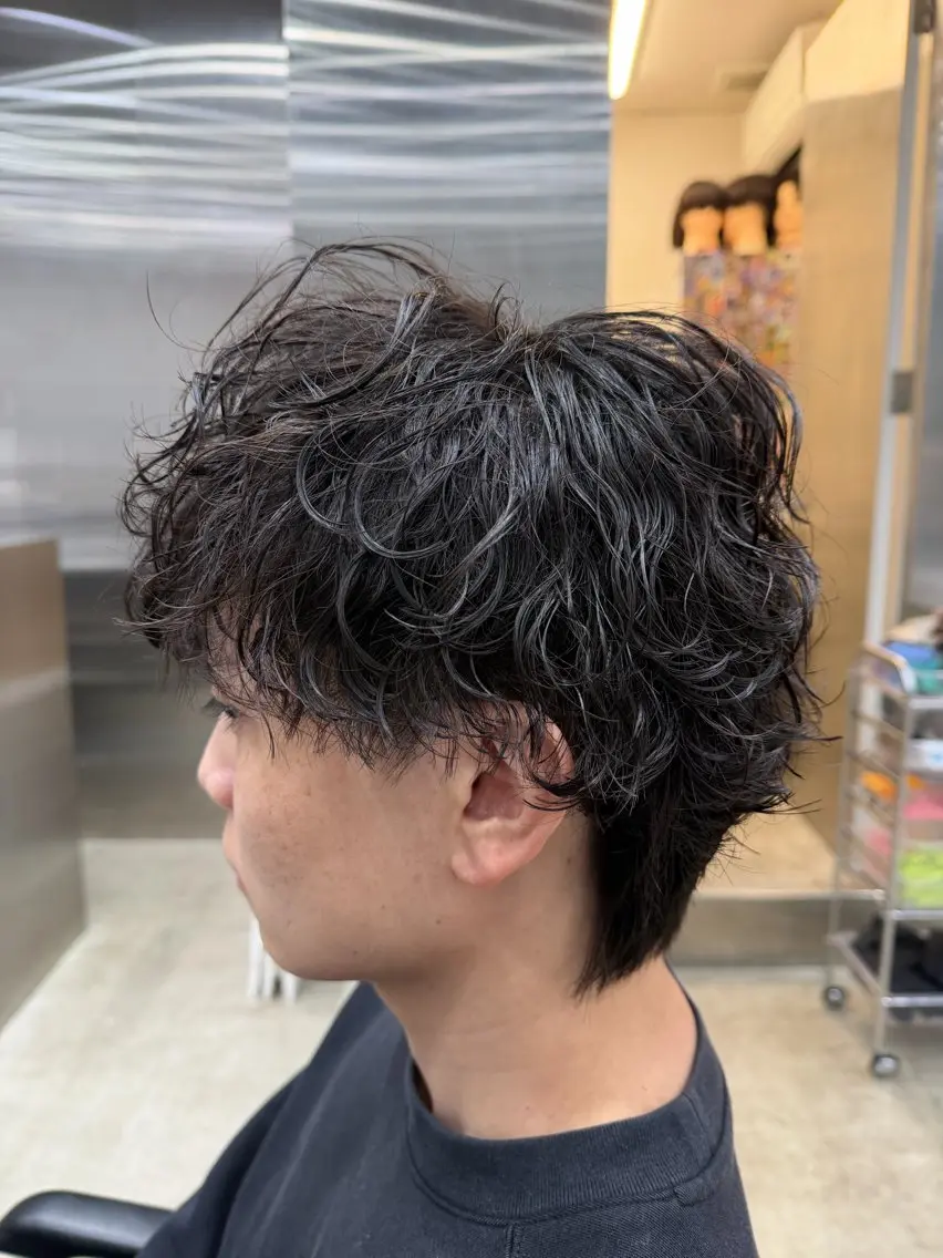 パーマ メンズ カット パーマ fifth天神 パーマ特化/石橋航海のヘアスタイル