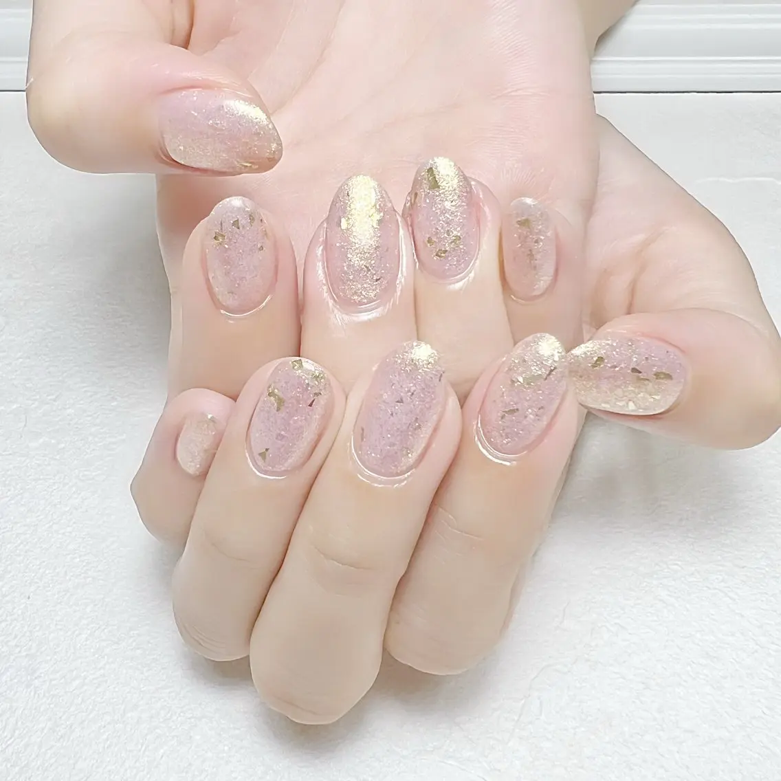 ネイル アートネイル ラメ(グリッター) オフィスネイル ワンカラーネイル rouse nail RISATOのネイルデザイン