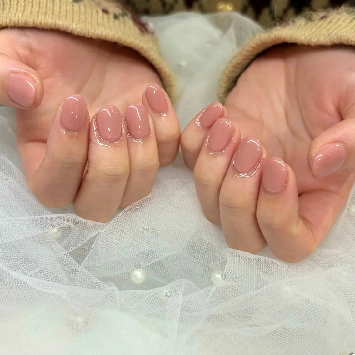 ネイル ピンク ハンドネイル 荒巻 めいのネイルデザイン