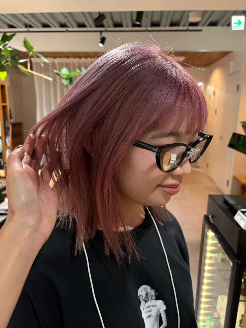 ミディアム カラー ブリーチ ヘアカラー トリートメント iroha/ n.w.h🎀のヘアスタイル
