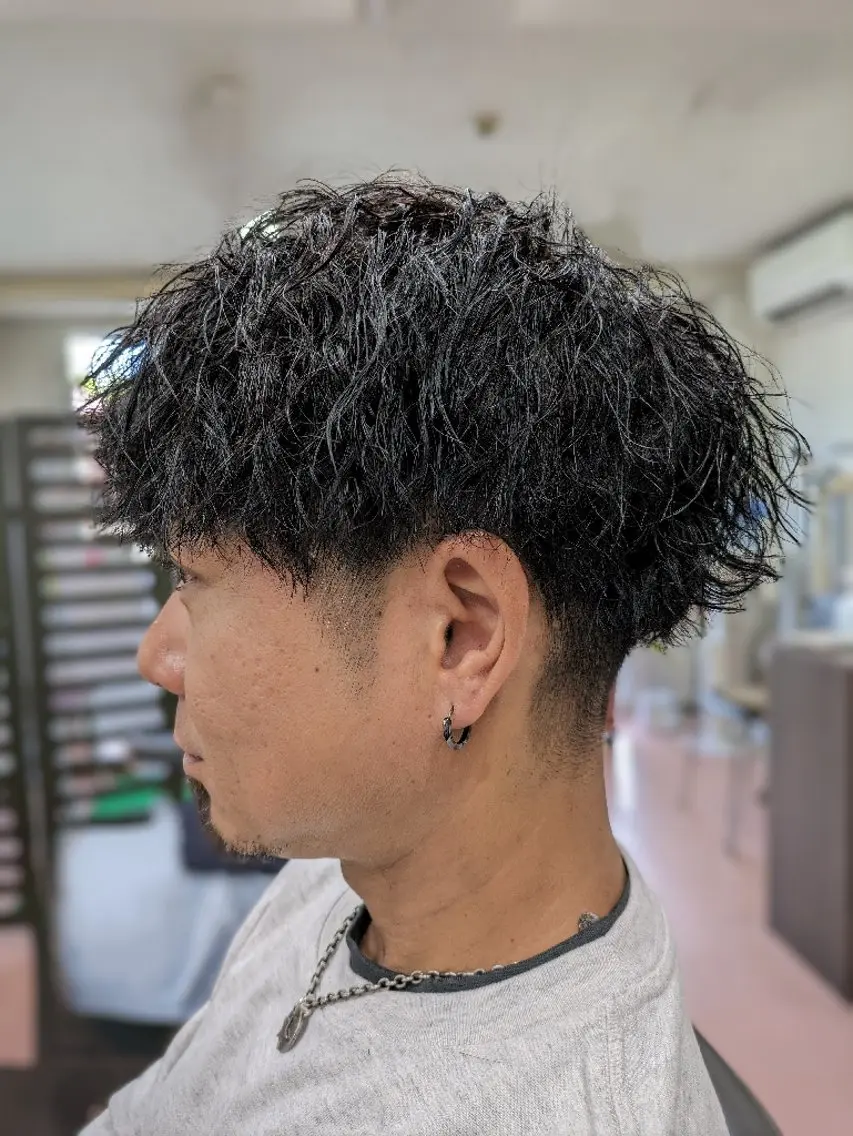 メンズ パーマ メンズパーマ メンズスパイラルパーマ スパイラルパーマ 美容室 BON-deuxのヘアスタイル