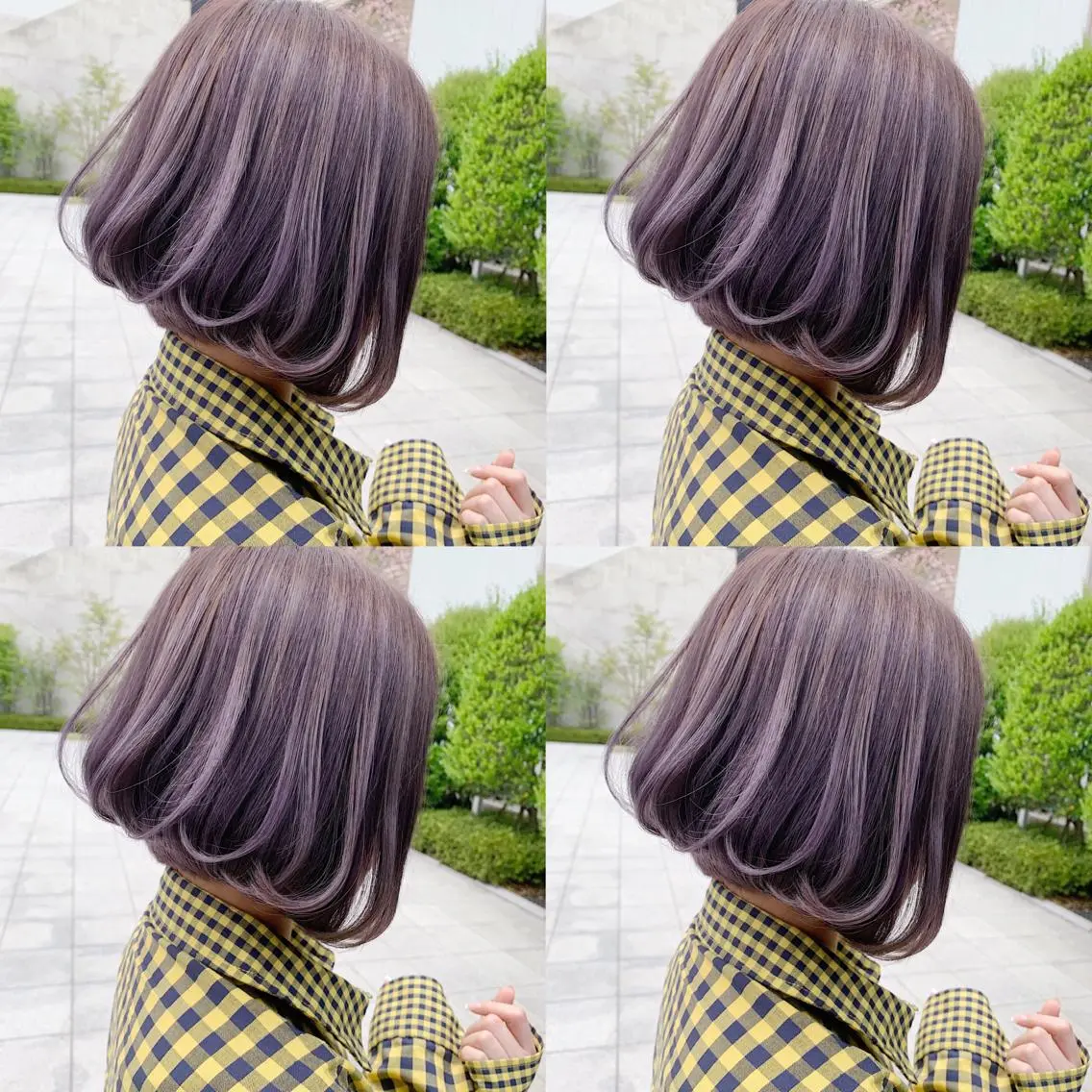 ショート カラー ヘアアレンジ TAKUMAブリーチ /デザインカラーのヘアスタイル