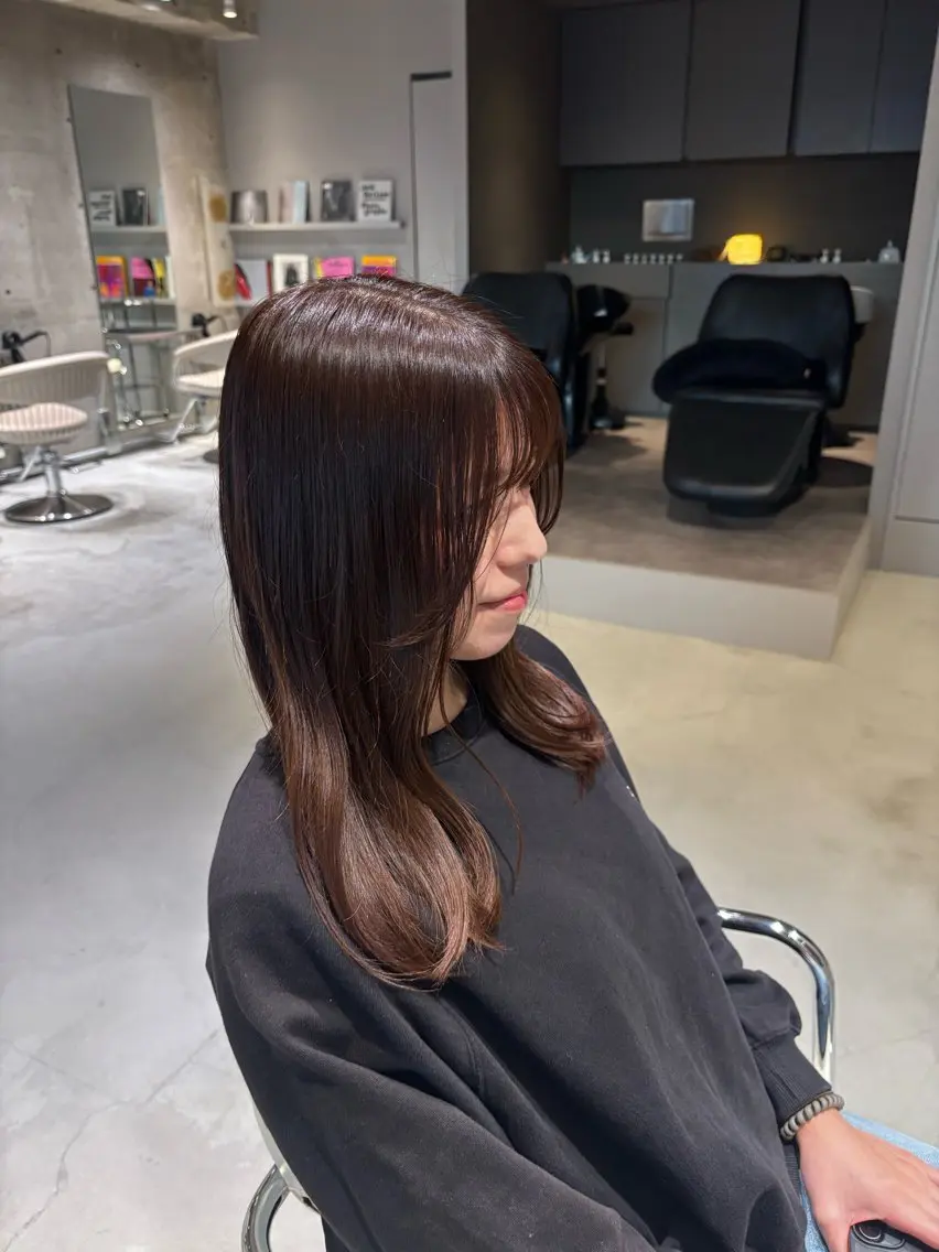 カラー ヘアカラー トリートメント 艶髪🫧 Suzunaのヘアスタイル