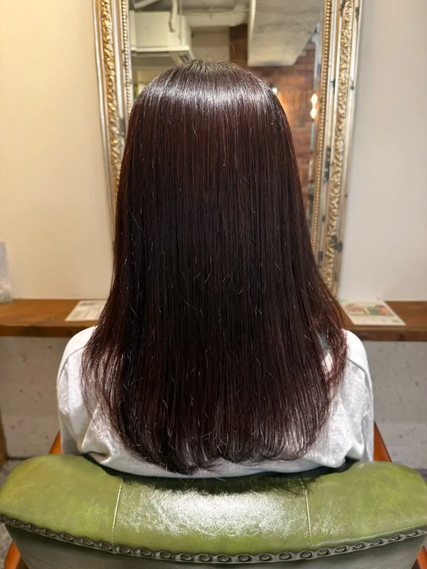 セミロング Nanami 艶カラー✨のヘアスタイル