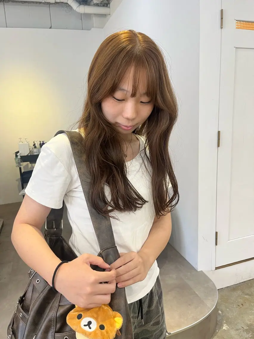 セミロング カラー ヘアカラー Sanaダブルカラー ✨️パルコ徒歩1分のヘアスタイル