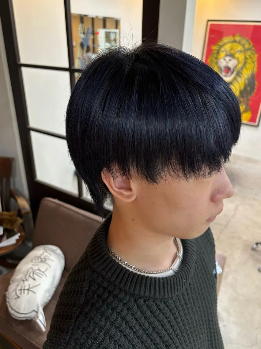 ショート メンズ メンズブリーチ ヘアカラー 【HI】 樋口莉乃のヘアスタイル