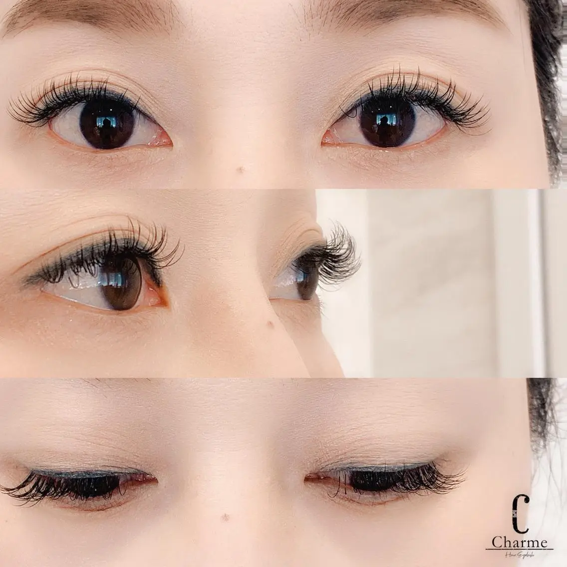 マツエク・マツパ フラットラッシュ 【Charme 】 シャルムのマツエク・マツパデザイン