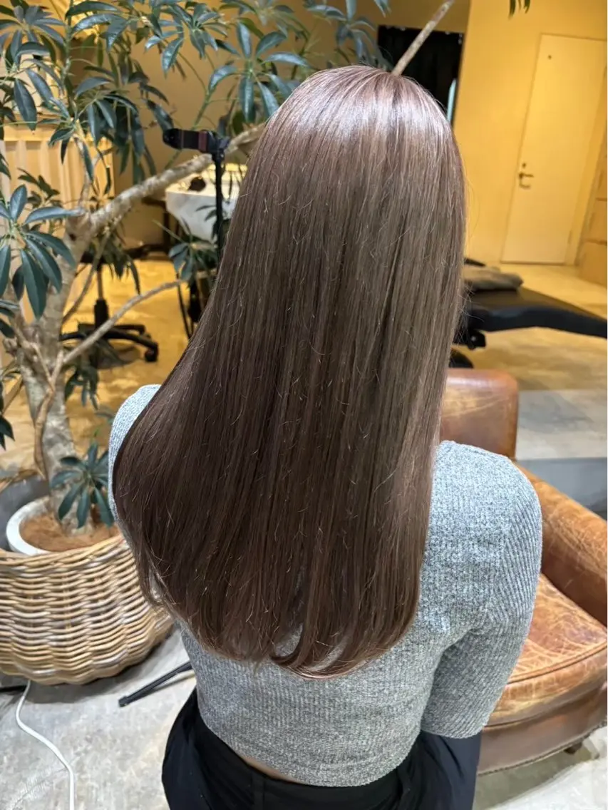 カラー 透明感カラー yuiのヘアスタイル