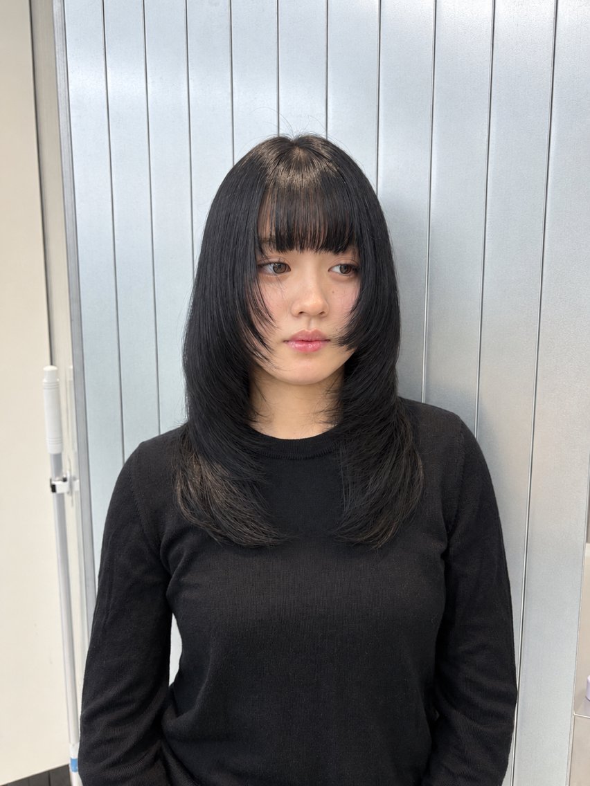 ロング カラー カット ヘアカラー トリートメント ヘッドスパ ヘアセット ♦️暖色/縮毛矯正/ 🫗kazuki♦️のヘアスタイル