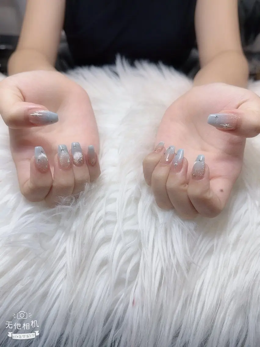 ネイル 長さ出し フレンチネイル グラデーション 韓国ネイル マグネットネイル ハンドネイル VB HEAVEN nailのネイルデザイン