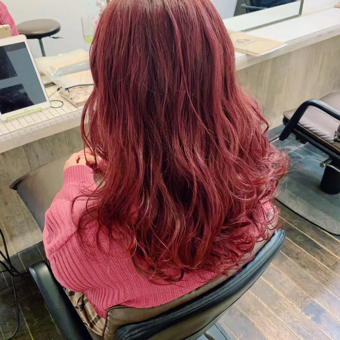 カラー ピンクカラー 中嶋 【ナカジマ】のヘアスタイル