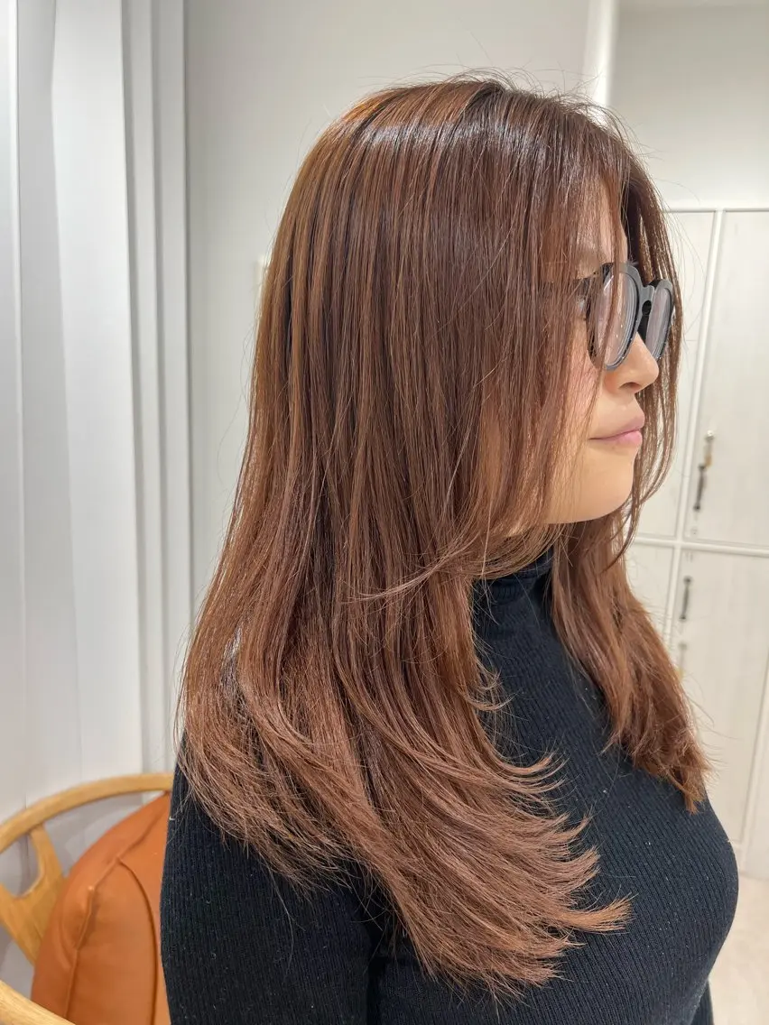 ミディアム カット ヘアカラー ヘッドスパ ヘッドスパ/縮毛矯正 /横山陸人のヘアスタイル