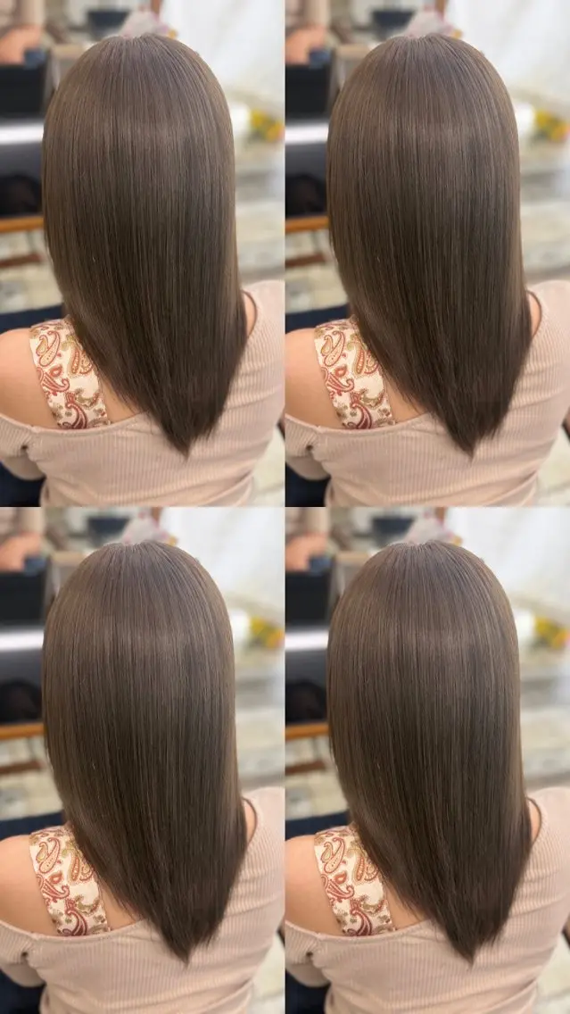 ミディアム カット トリートメント 髪質改善🪽 森川☜ ☜ のヘアスタイル