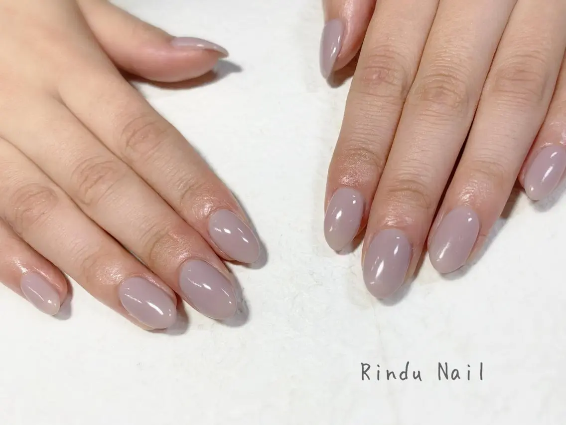 ネイル ワンカラーネイル Rindu Nail 名駅miniのネイルデザイン