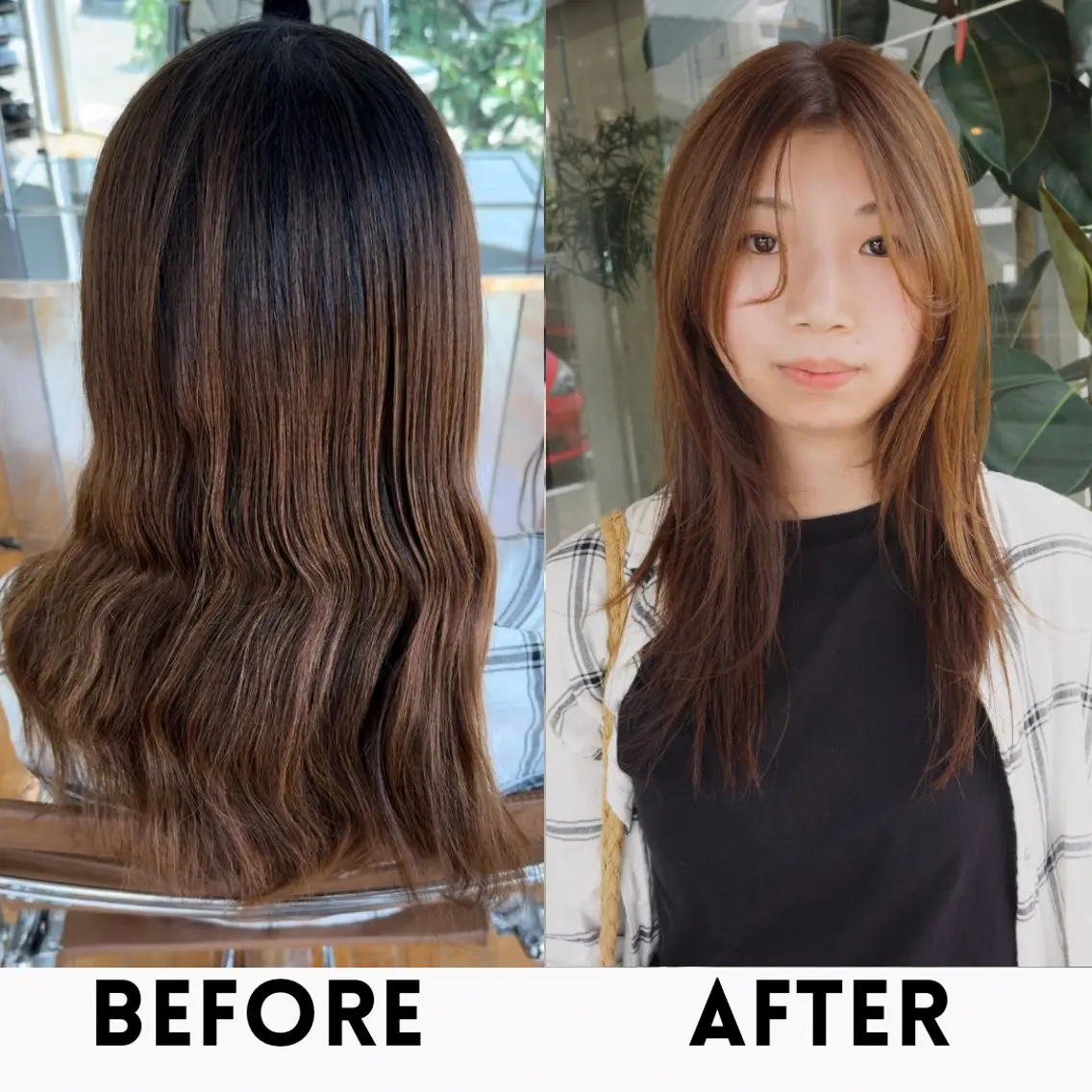 セミロング カラー カット ヘアカラー トリートメント KOHNO/ ナチュラルレイヤーのヘアスタイル