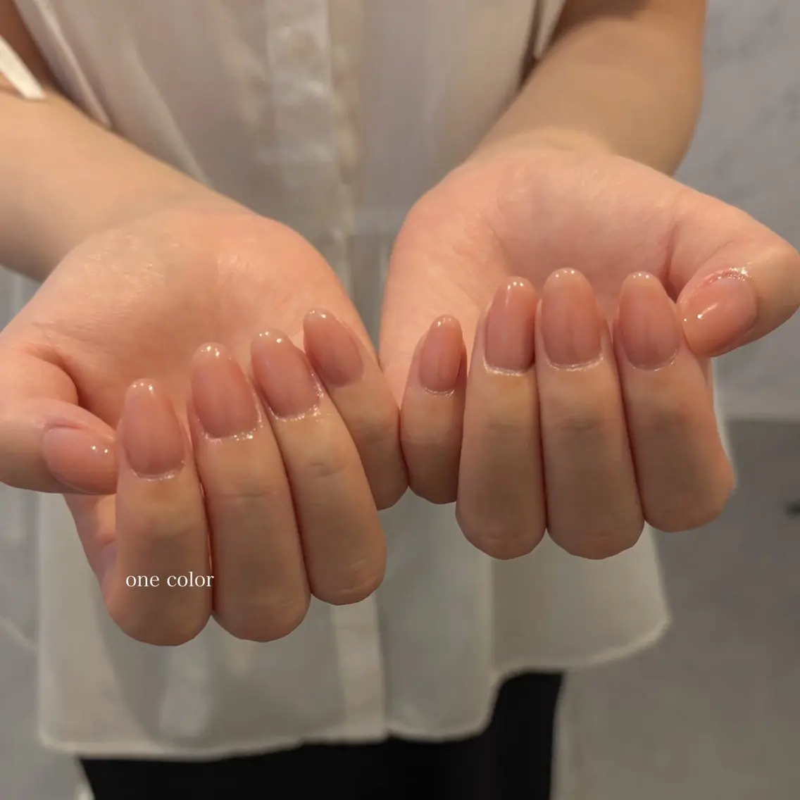 ネイル ワンカラーネイル ハンドネイル IZUMIꕤnail 堺筋本町|心斎橋のネイルデザイン