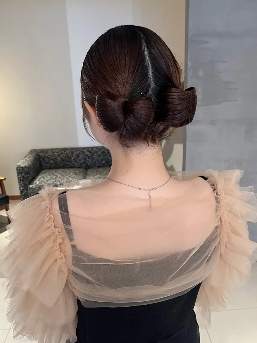 ミディアム ヘアセット 髪質改善・水素カラー ARIA(ému)のヘアスタイル