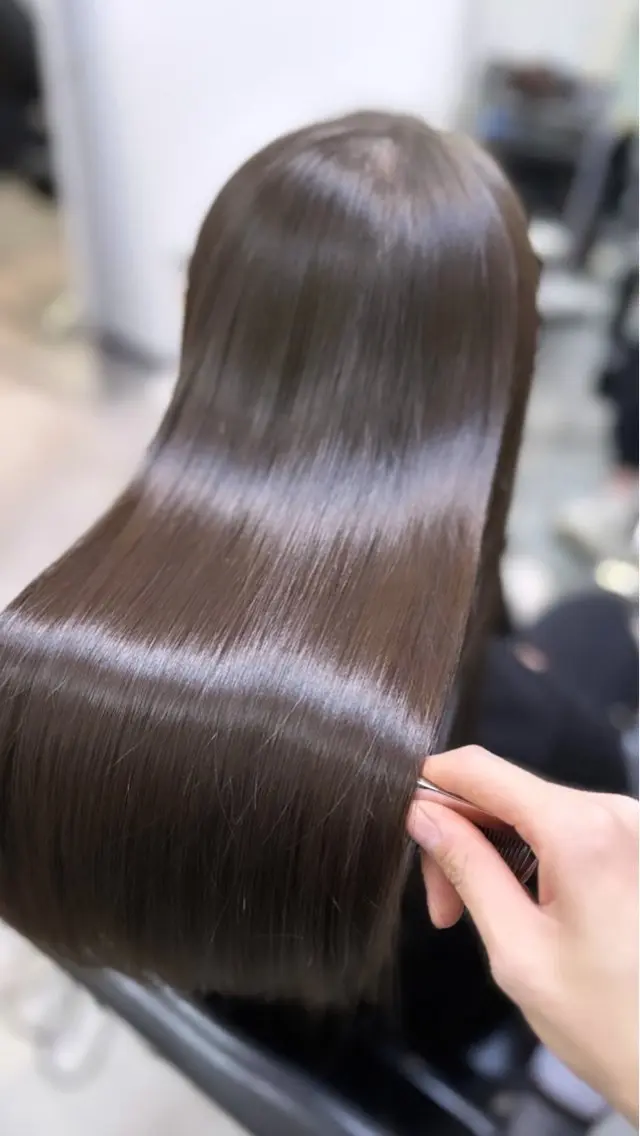 ロング カラー カット ヘアカラー トリートメント ブリーチ縮毛矯正/ 髪質改善/西野和裕のヘアスタイル