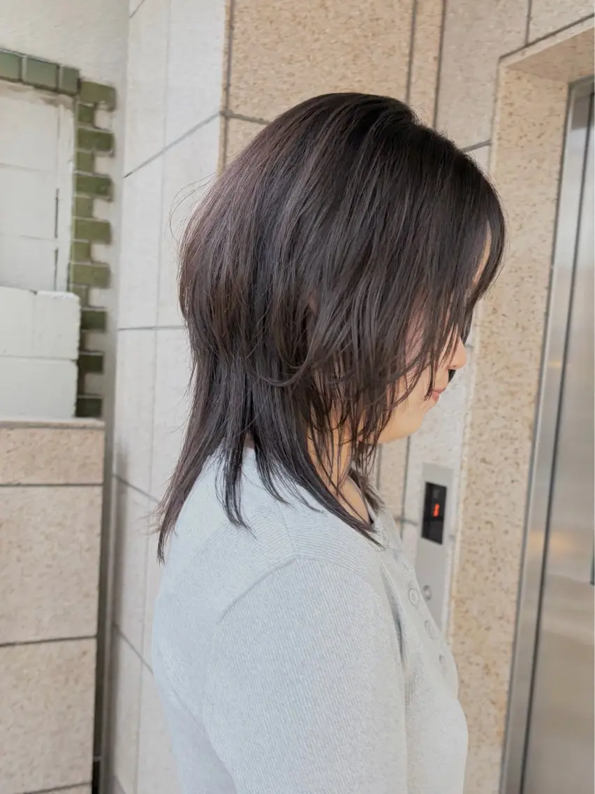 セミロング カット 縮毛矯正 go s go(e) 店 コンドウマチコのヘアスタイル
