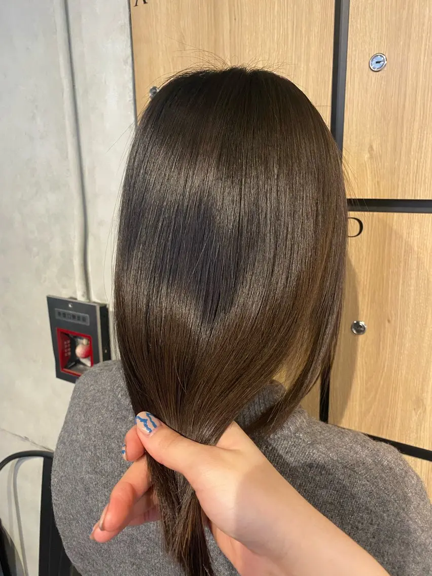 セミロング トリートメント ヘアカラー トリートメント 髪質改善サロン 梅田/ヨナミネのヘアスタイル