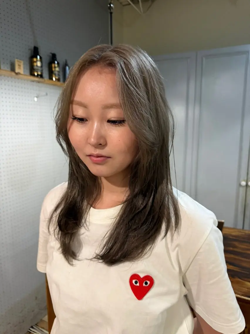 ミディアム カラー ヘアカラー トリートメント 🤩噂のMr.髪ポジ ティブ®️yu🤩のヘアスタイル