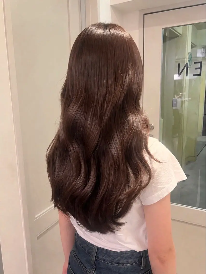 ロング カラー ヘアカラー トリートメント あやか🩰 カラーモデル/栄のヘアスタイル