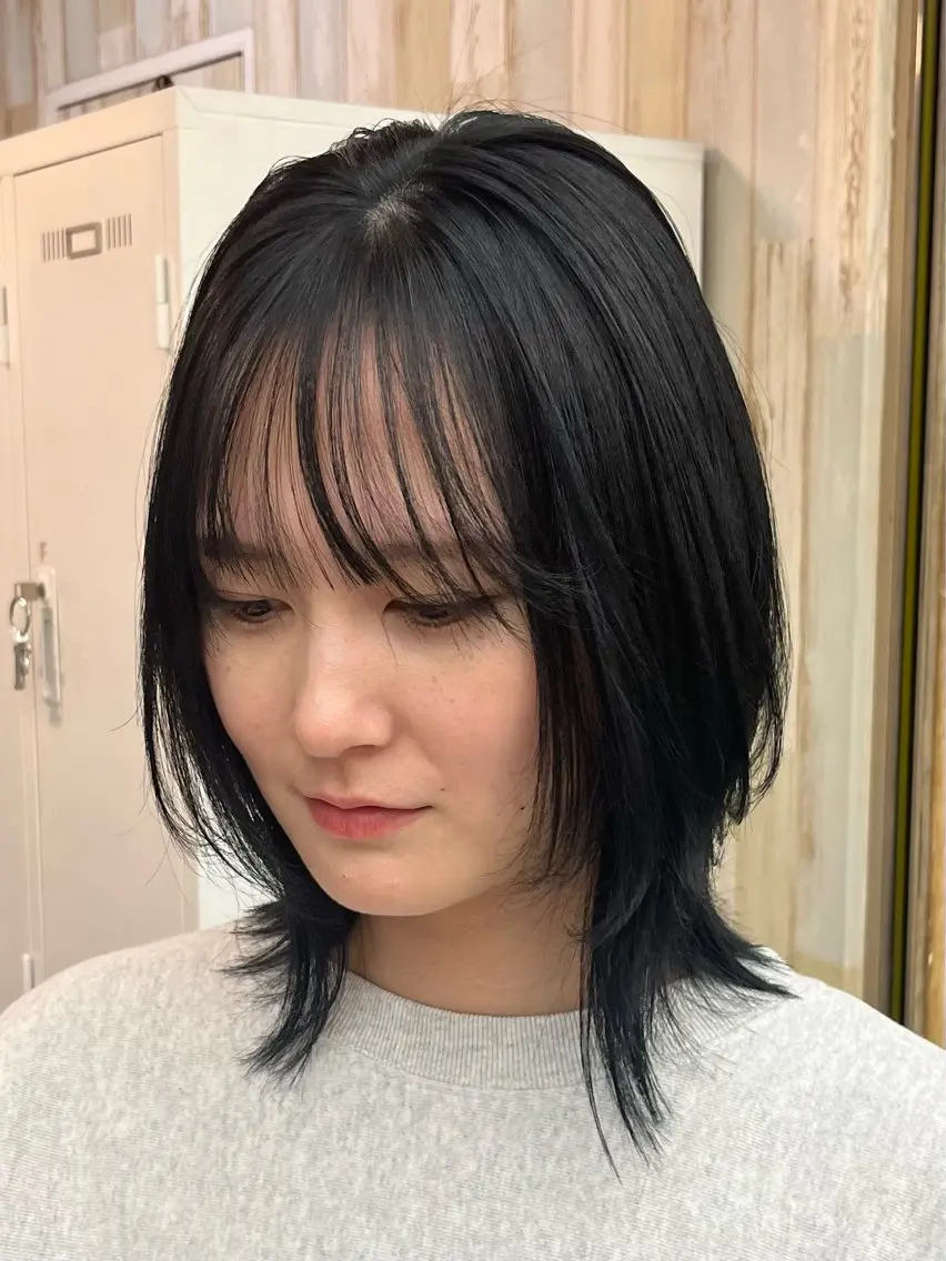 ミディアム レイヤーカット カット ヘアカラー トリートメント 🦋レイヤー職人 猪瀬玲奈🦋のヘアスタイル