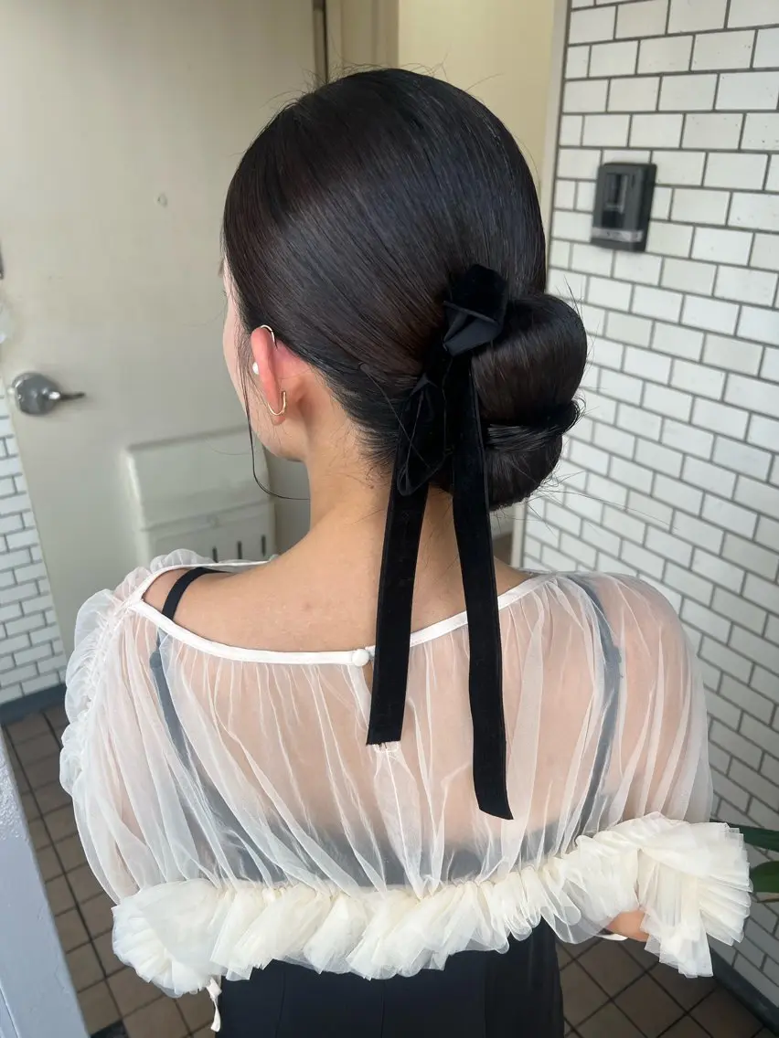 ヘアアレンジ ヘアセット 大人可愛いヘアメイク 💋🧚♀️しずかのヘアスタイル