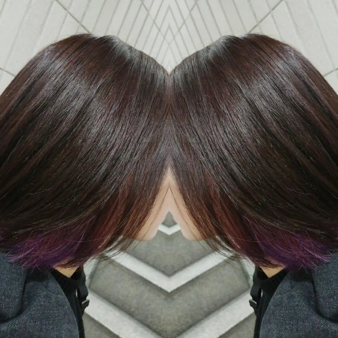 ミディアム カラー Cecilhair 店長松本のヘアスタイル