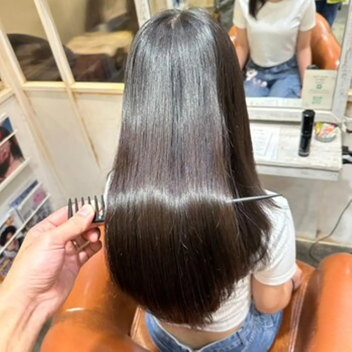 ロング 縮毛矯正 【北生駒】大型P有り [髪質改善]Ainaのヘアスタイル